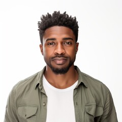 Obraz premium Portrait of a Confident Young Black Man for Lifestyle or Fashion Marketing