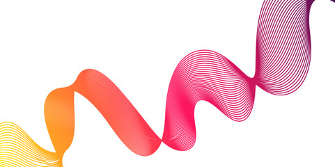 Modern seamless abstract dynamic flowing wave lines background, geometric modern wave lines pattern on white background, abstract geometric technology relaxing wallpaper.