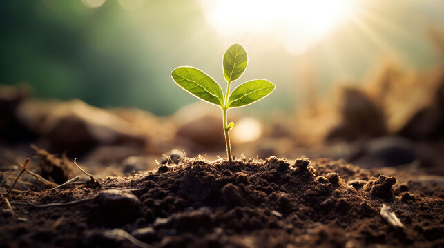 Thriving new foliage embodies the essence of Financial growth and new business beginnings, the promise of a fresh start.