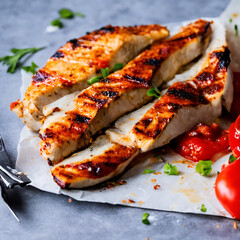 grilled-chicken-fillet-isolated-on-white-background