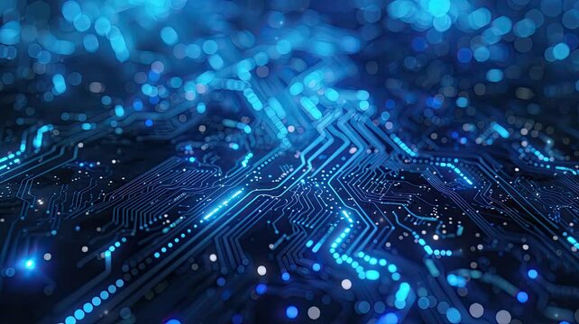 circuit board background blue tech background