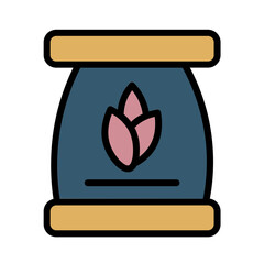 Plant Soil Compos Filled Outline Icon