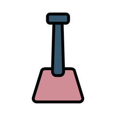 Soil Ground Sand Filled Outline Icon