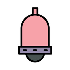 Holiday Party Bell Filled Outline Icon