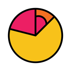 Chart Graph Diagram Filled Outline Icon