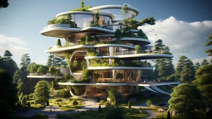 Nature Meets Modernity: Visions of Futuristic Architecture