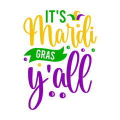 Naklejka premium Mardi Gras typography design on plain white transparent isolated background for card, shirt, hoodie, sweatshirt, apparel, tag, mug, icon, poster or badge
