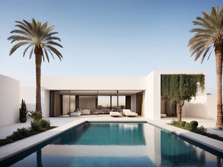 Fototapeta premium Arab minimalist home design
