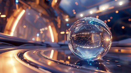 A Glass Crystal Ball at the Intersection of a