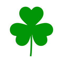 Shamrock clip art St Patricks Day design on plain white transparent isolated background for card, shirt, hoodie, sweatshirt, apparel, tag, mug, icon, poster or badge