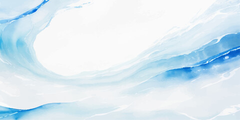Obraz premium abstract soft blue and white abstract water color ocean wave texture background. Banner Graphic Resource as background for ocean wave and water wave abstract graphics 