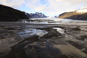 Skaftafellsjökull is an Icelandic glacier that forms a glacier tongue of Vatnajökull.