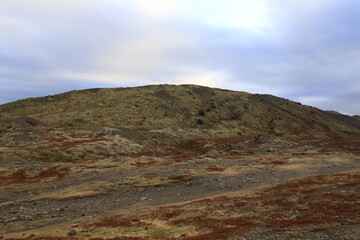 View on a mountain in the Vatnajökull National Park of iceland