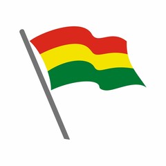 Flag Bolivia flying waving image