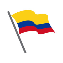 National flag colombia. World Cup. Vector image