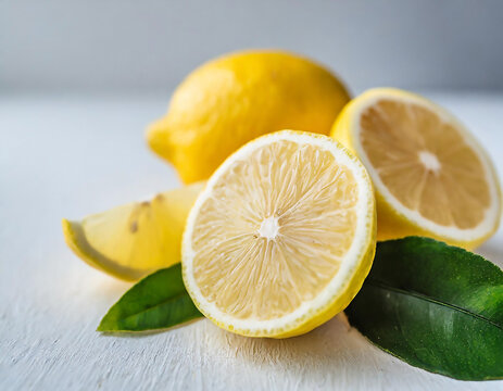 Limone tagliato e intero limonata