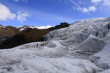 Falljökull is a glacier in Iceland that forms a glacier tongue of Vatnajökull.