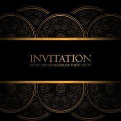 Black Gold Invitation