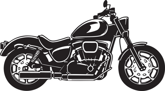 Motorcycle silhouette vector illustration