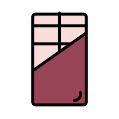 Bar Chocolate Dessert Filled Outline Icon