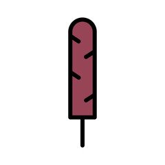 Bar Chocolate Dessert Filled Outline Icon