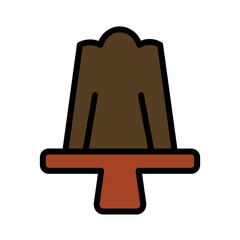 Dessert Food Fruit Filled Outline Icon