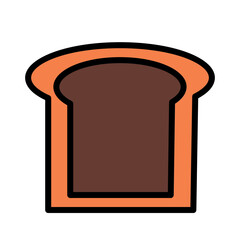 Bakery Pastry Bread Filled Outline Icon