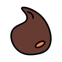 Bits Chips Drop Filled Outline Icon