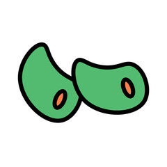 Jelly Sugar Beans Filled Outline Icon