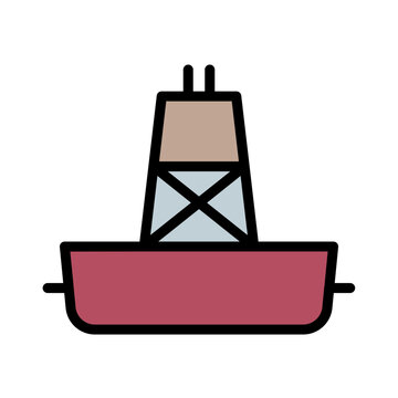 recommend clip art: Beach Buoy Marine Filled Outline Icon
