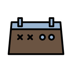Calendar Goal Planning Filled Outline Icon