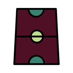Area Ground Play Filled Outline Icon