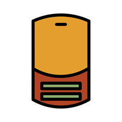 Mobile Phone Cell Filled Outline Icon