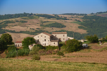 Country landscape near Campobasso, Molise, Italy