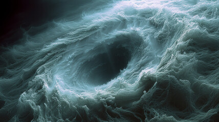 Menacing Uranian Tempest: Swirling clouds evoke turbulent atmosphere, hinting at cosmic chaos in Uranus's stormy weather. Astronomy, turbulence, caution