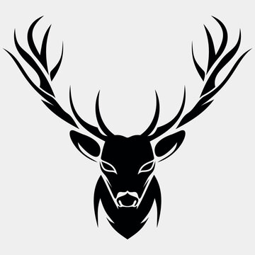 deer vector icon isolated on white background