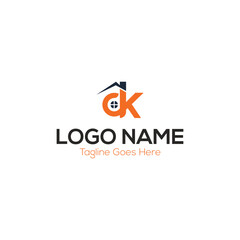 Fototapeta premium DK letter Logo design for your brand
