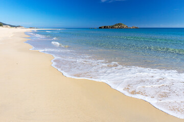 Su Giudeu bay, beach with crystal clear water and white sand, Chia, Domus de Maria, Sardinia