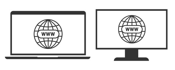 browser icon symbol. Website symbol design vector ilustration.