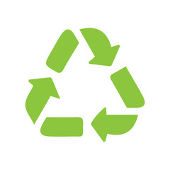 Recycle sign set icon