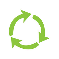 Fototapeta premium Recycle sign set icon