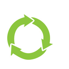 Recycle sign set icon