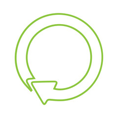 Recycle sign set icon