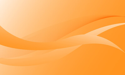 orange lines wave curves with soft gradient abstract background