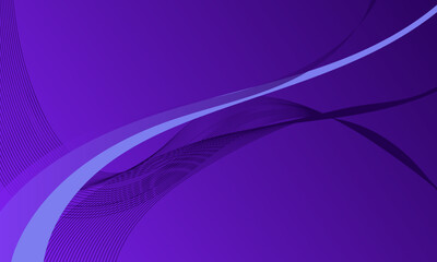 violet purple lines wave curves on soft gradient abstract background