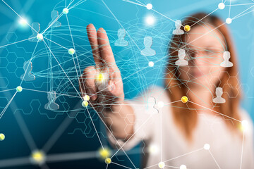 Stack of hands showing unity and teamwork  3d..