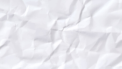 White paper wrinkled texture abstract background.