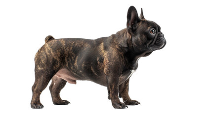 Fototapeta premium French bulldog portrait isolated on white background