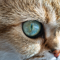 cat's eye in macro, cosmic eye