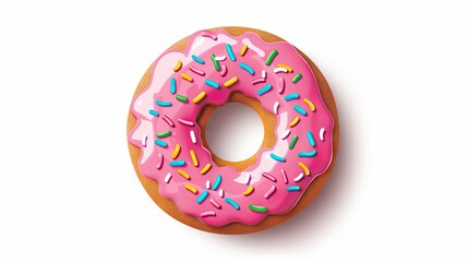 Cartoon donut logo design